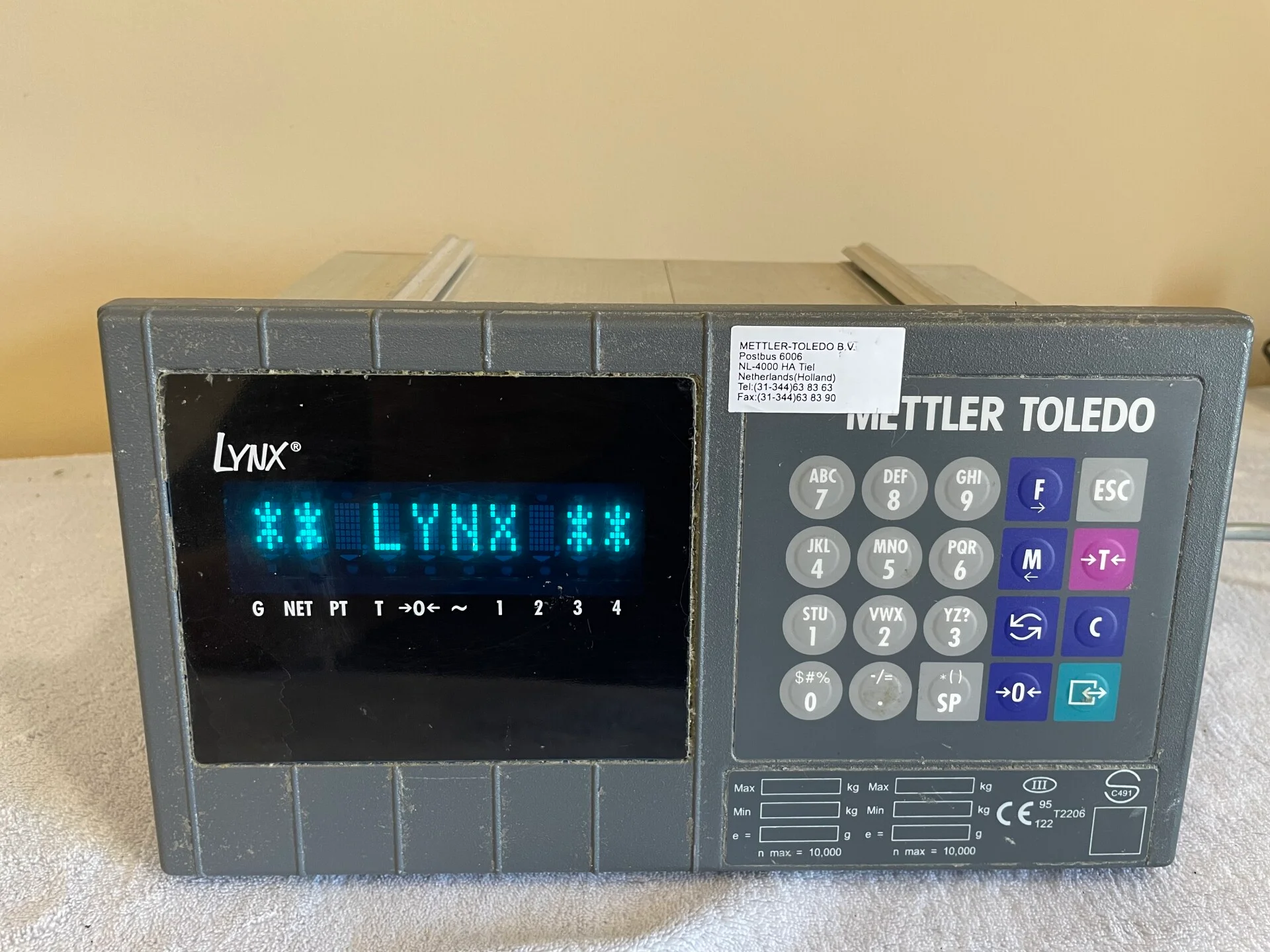 Mettler Toledo VLC - 250lb Bench Scale - New