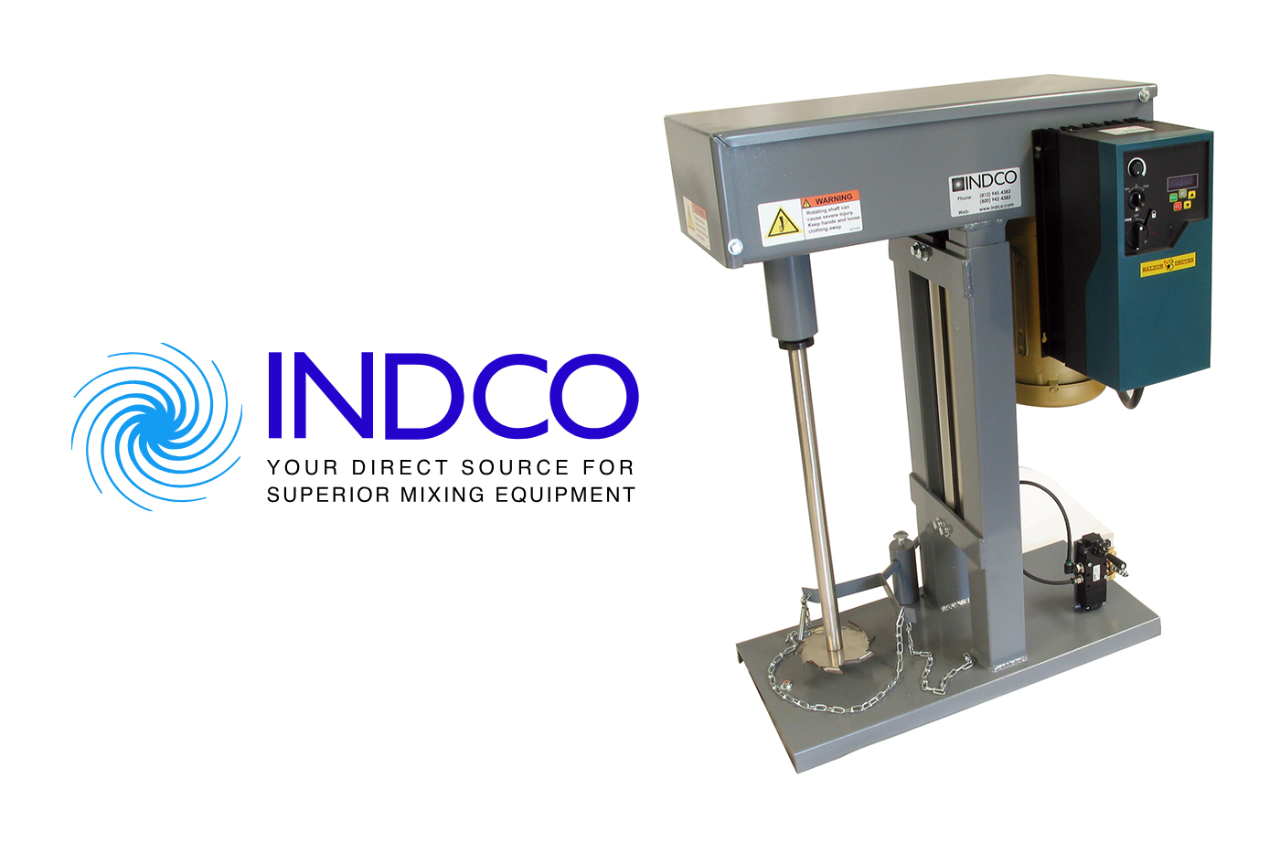 INDCO IDM-1 - 1HP Industrial Drum Mixer - New