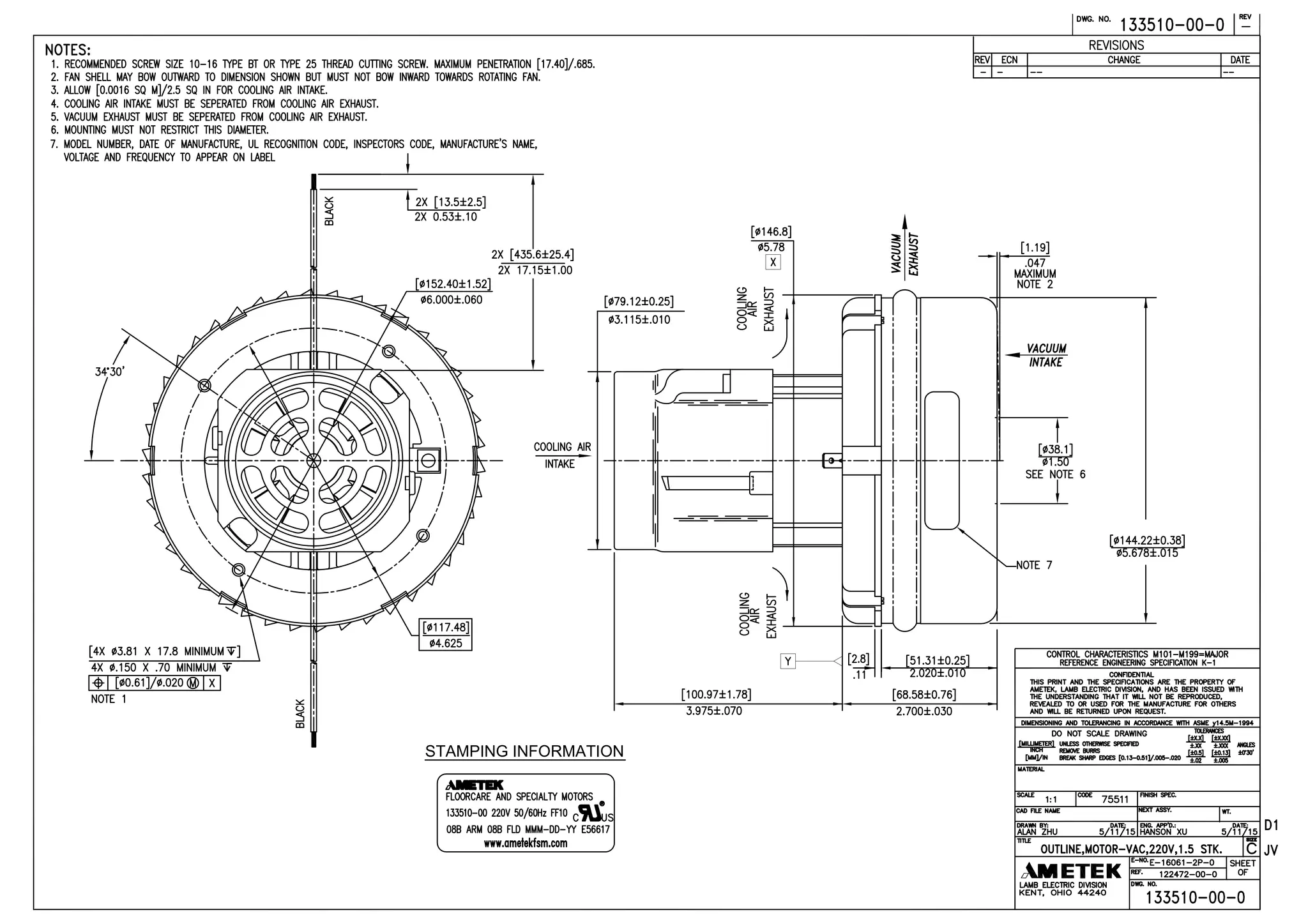 AMETEK DX-3451A Testing Equipment
